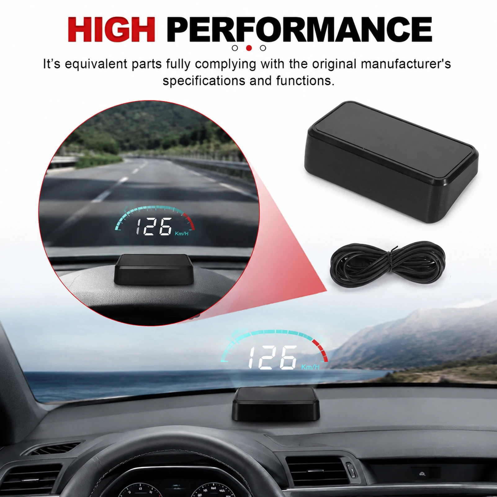 Hud Speedometer Digital Universal - HUD Windshield Projector Car HD Head
