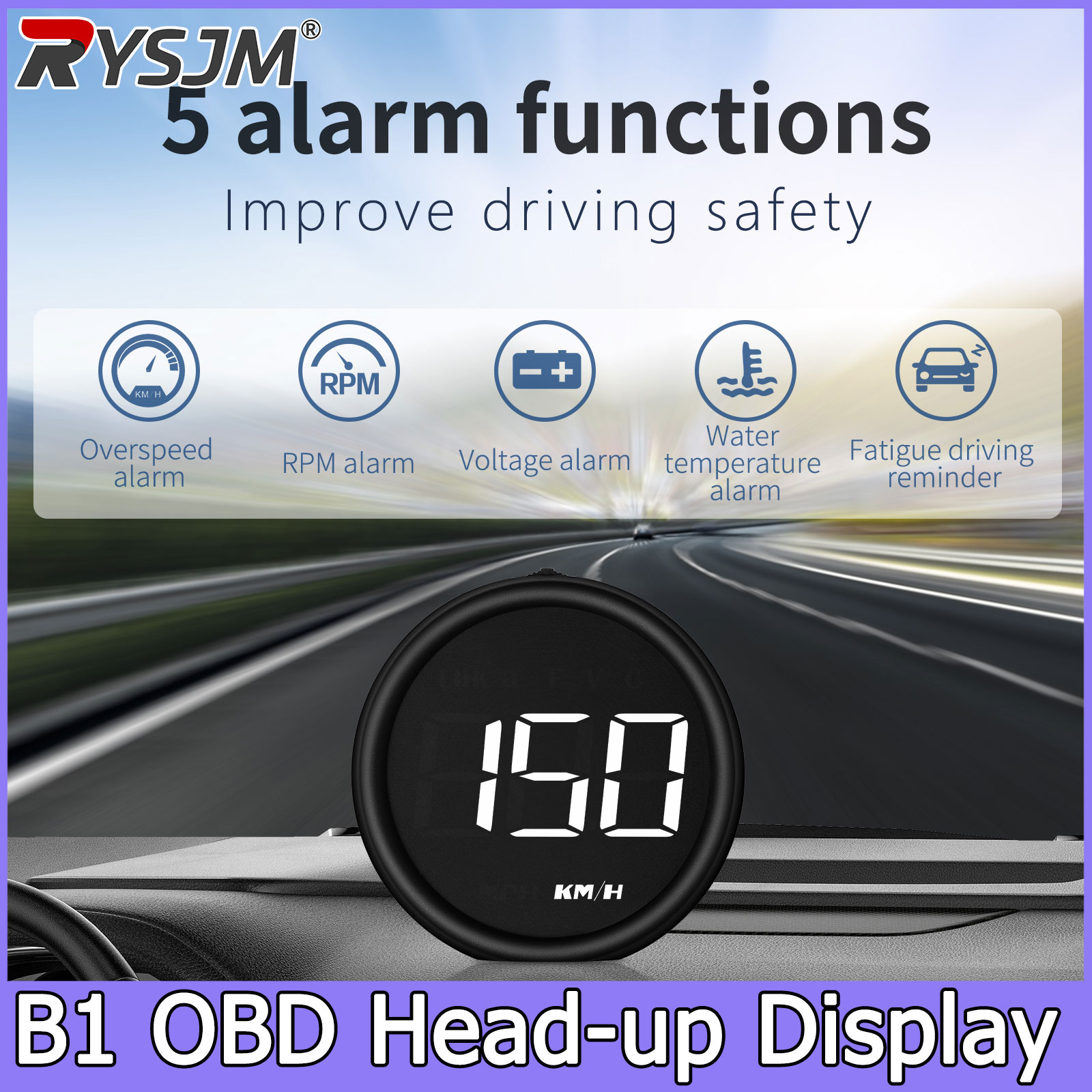 Obd2 Hud Speedometer Projector - Auto Car Speedometer B1 Obd2 On-board