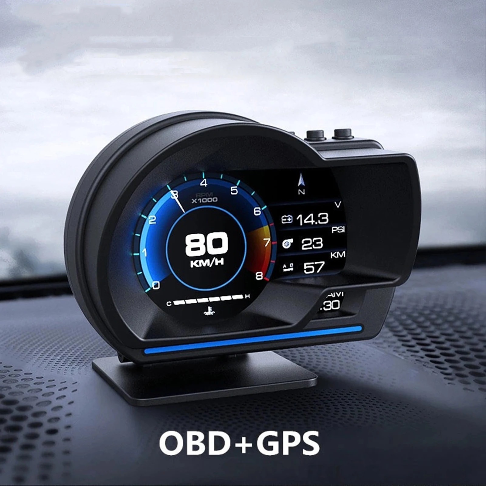 Multifunctional Universal Car  - Hud Obd2 Multi Function Alarm ulasan dan harga