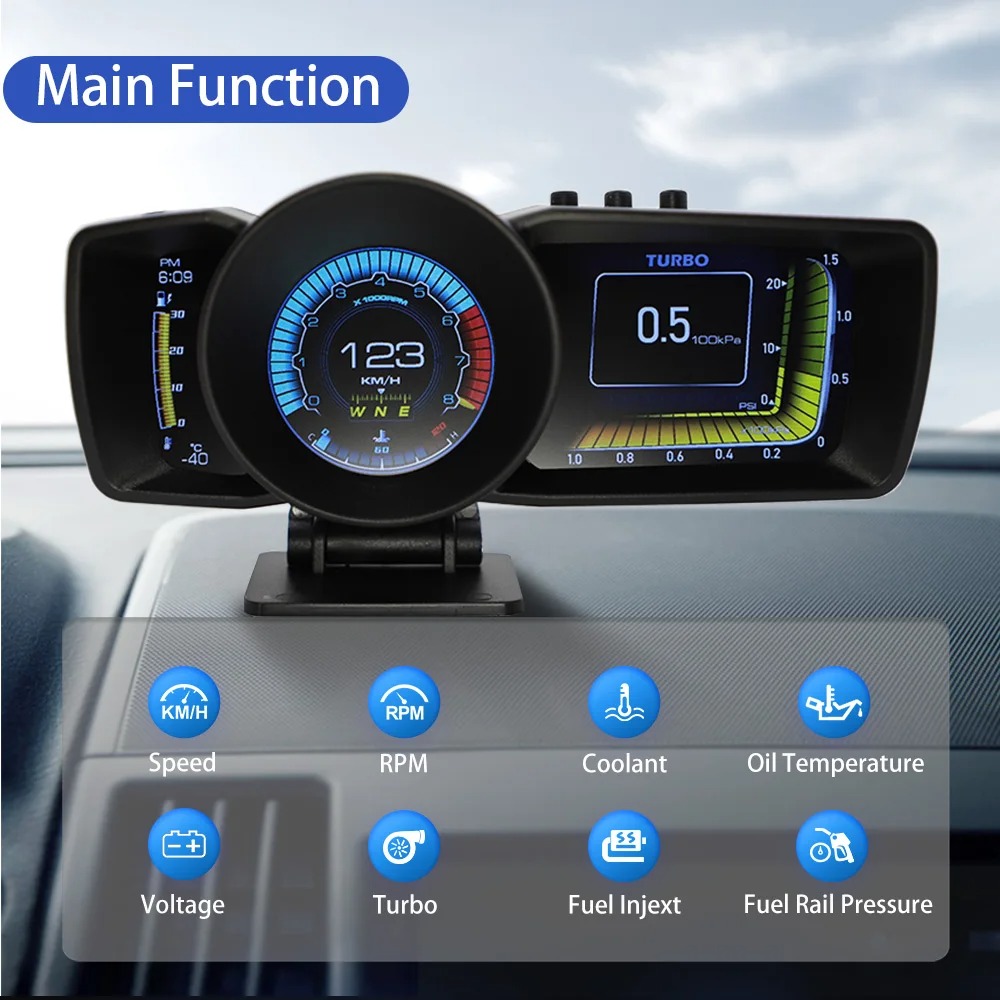 HUD OBD2+GPS Multi-Function Da - Hud Obd2 Multi Function Alarm ulasan dan harga