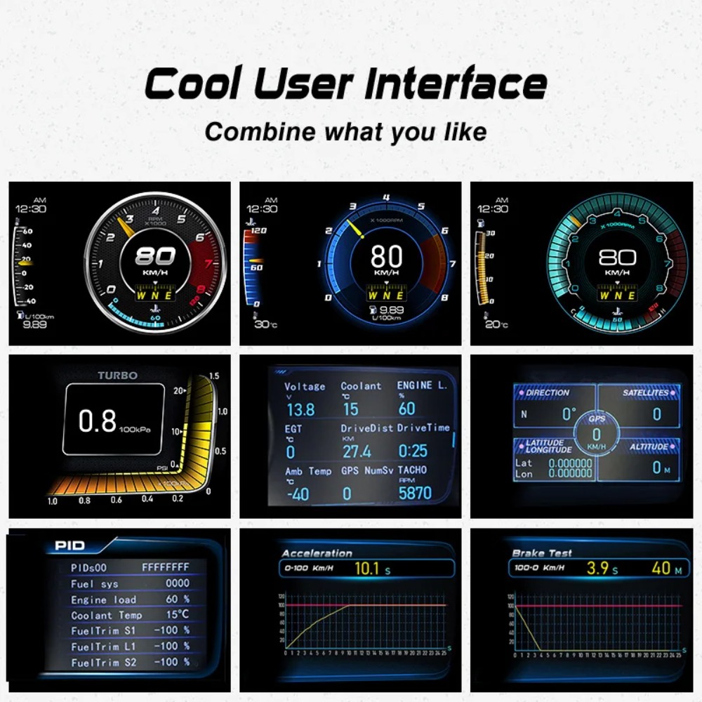 HUD OBD2+GPS Multi-Function Da - Hud Obd2 Multi Function Alarm ulasan dan harga