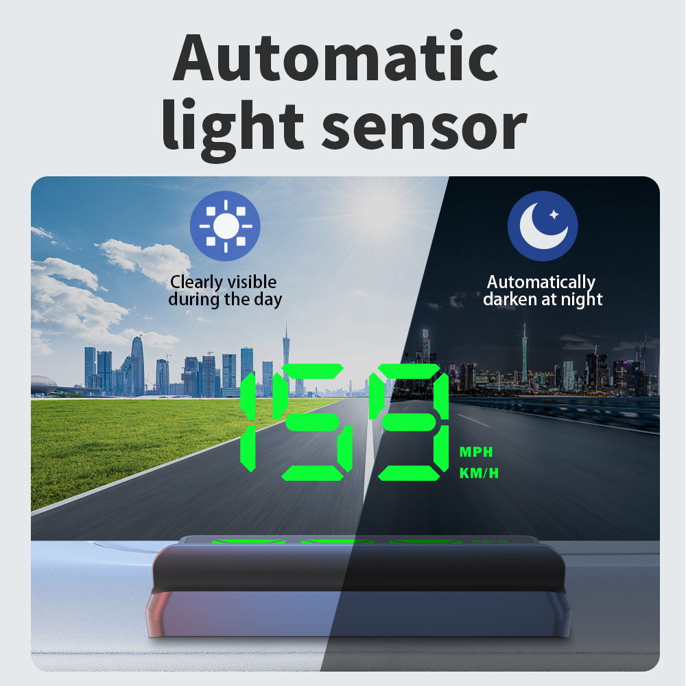 GPS Digital Speedometer HUD He - Car Hud Head Up Display Gps ulasan dan harga
