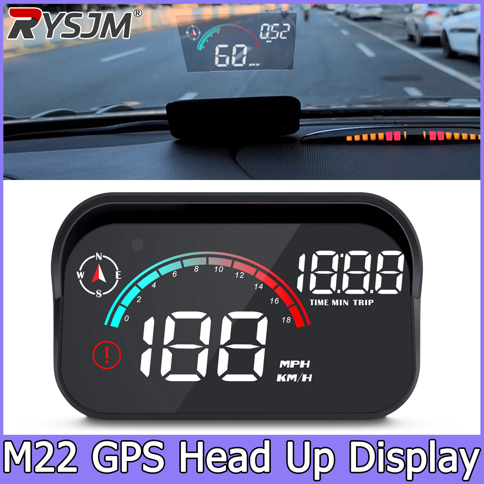 M22 GPS HUD Universal Digital  - Hud Speedometer Digital Universal ulasan dan harga