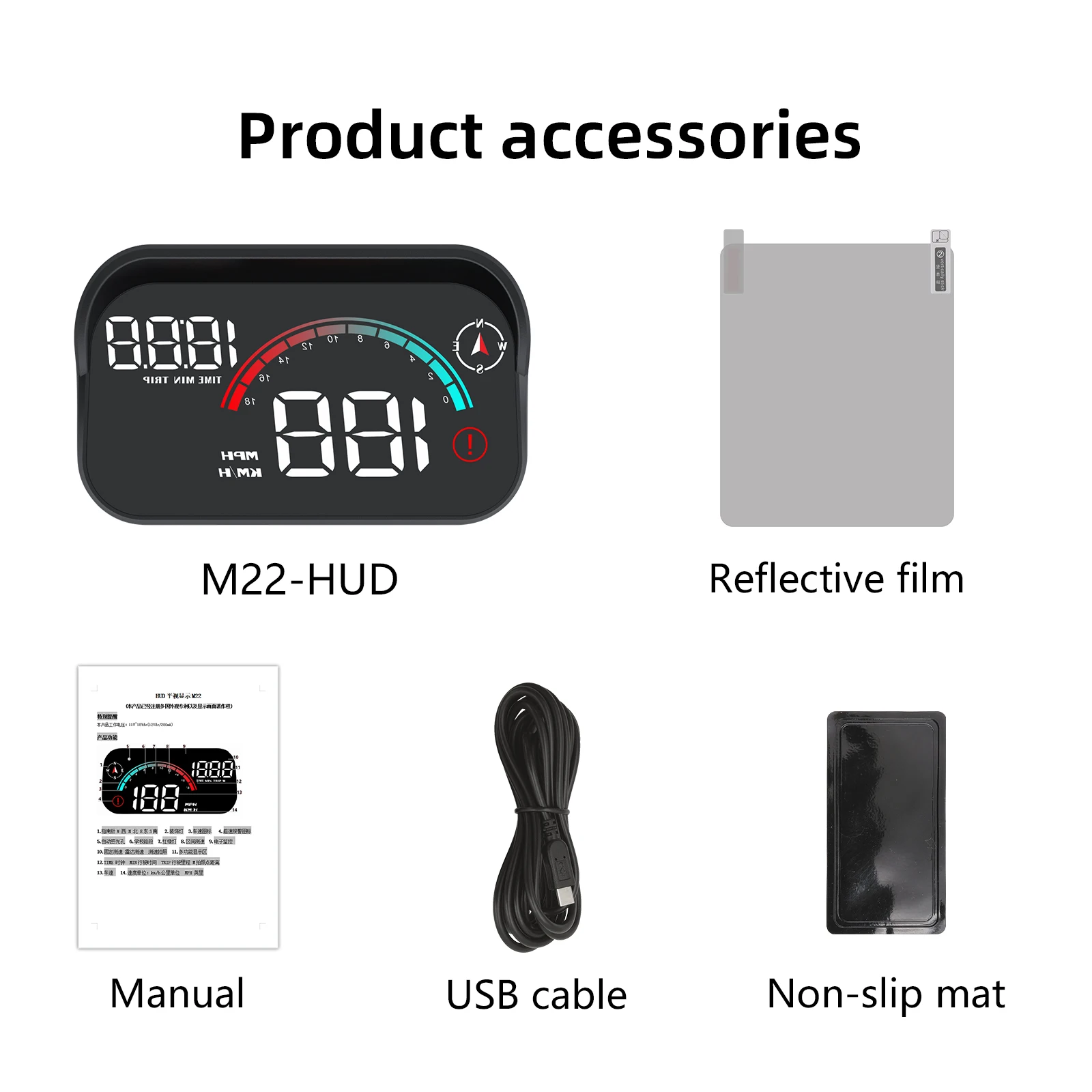 M22 GPS HUD Universal Digital  - Hud Speedometer Digital Universal ulasan dan harga