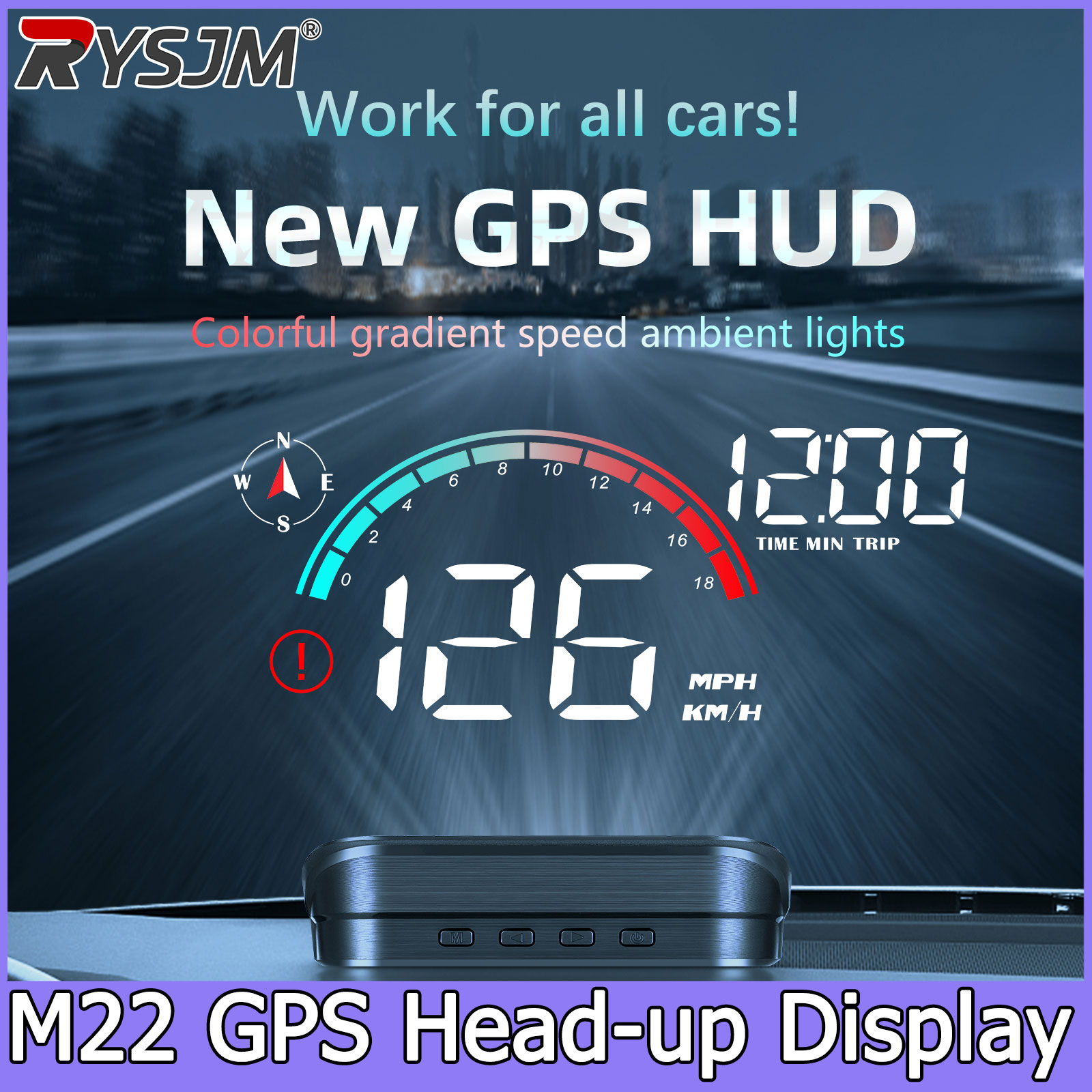 M22 GPS HUD Universal Digital  - Hud Speedometer Digital Universal ulasan dan harga