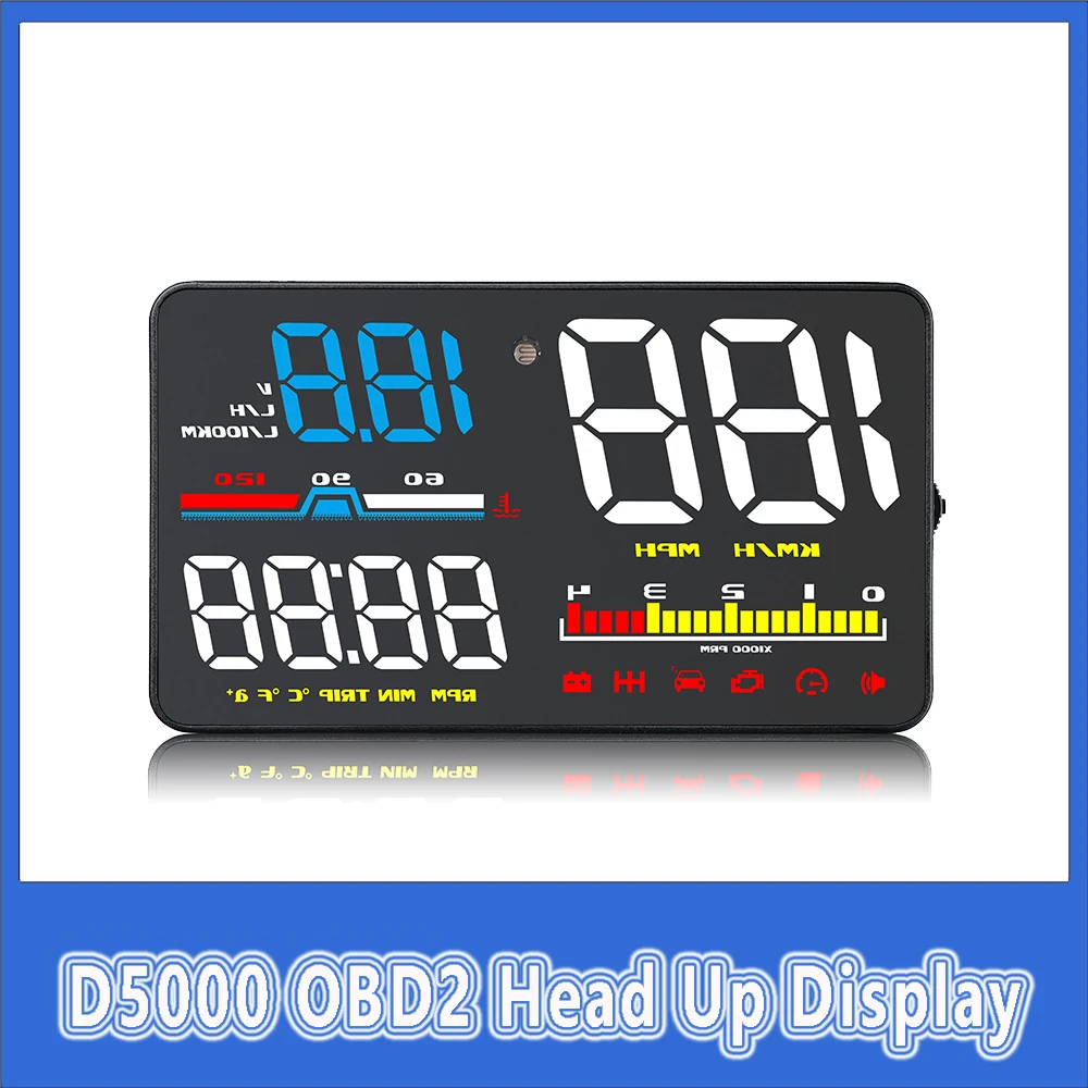 D5000 OBD2 Diagnostic Tool Spe - Obd2 Hud Speedometer Projector ulasan dan harga