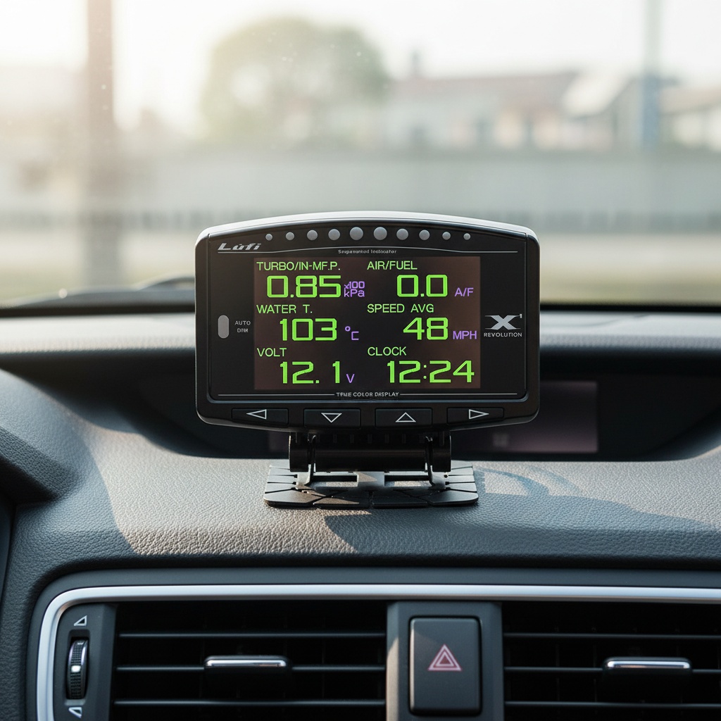 Lufi X1 OBD2 Digital Gauge Tur - Obd2 Hud Speedometer Projector ulasan dan harga