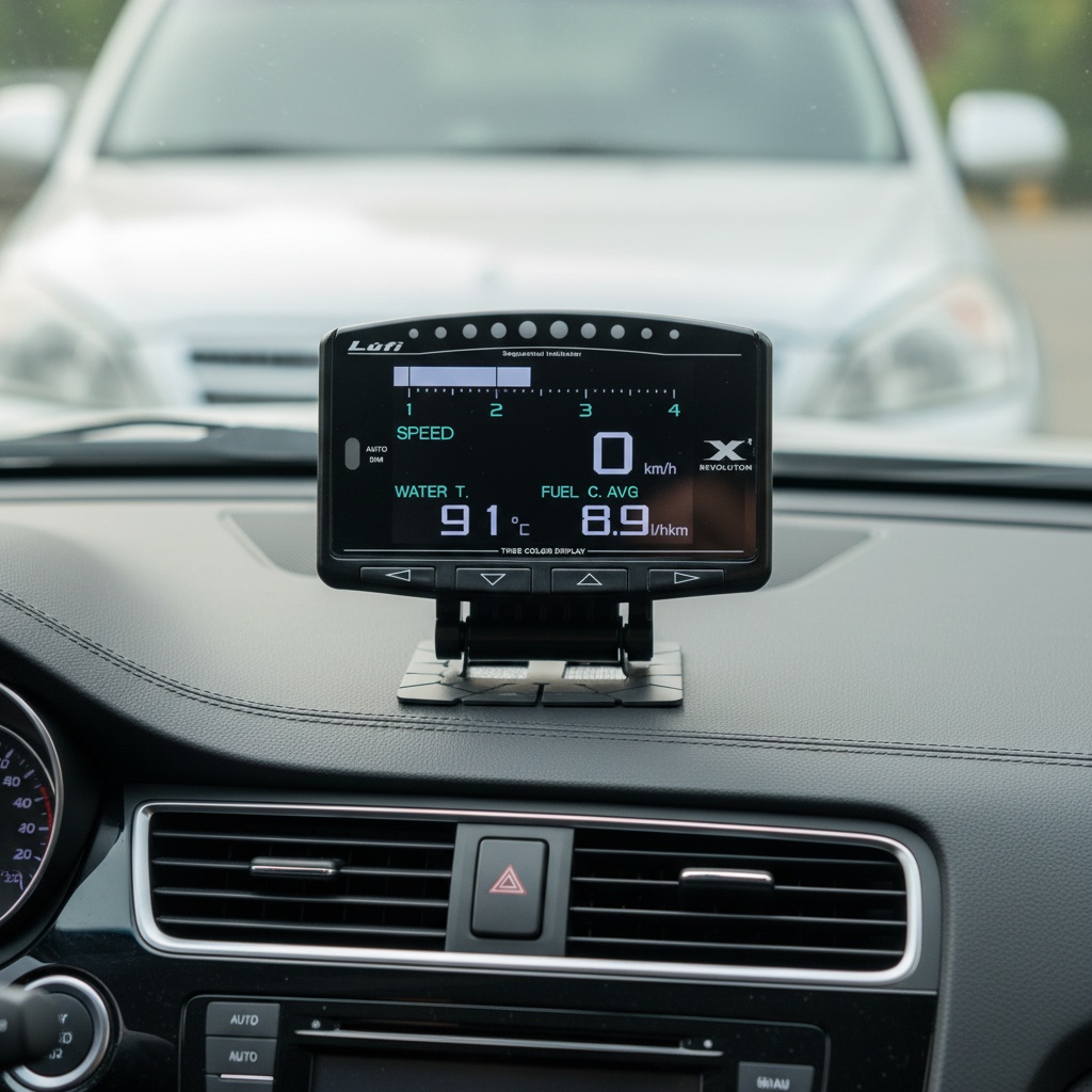 Lufi X1 OBD2 Digital Gauge Tur - Obd2 Hud Speedometer Projector ulasan dan harga