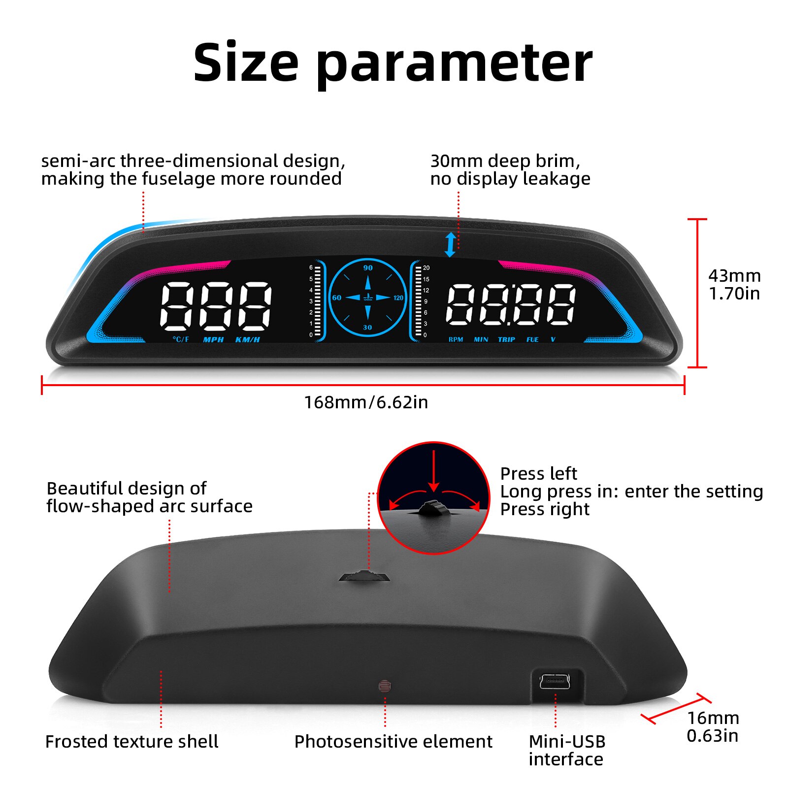 AD Car B3 OBD/ G3 GPS Head Up  - Hud Obd2 Multi Function Alarm ulasan dan harga