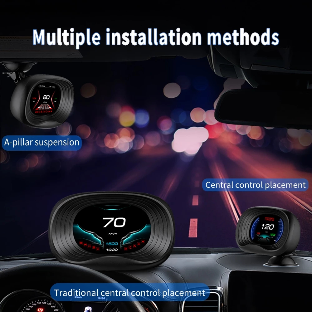 HUD Car GPS OBD2 Navigation He - Car Hud Head Up Display Gps ulasan dan harga