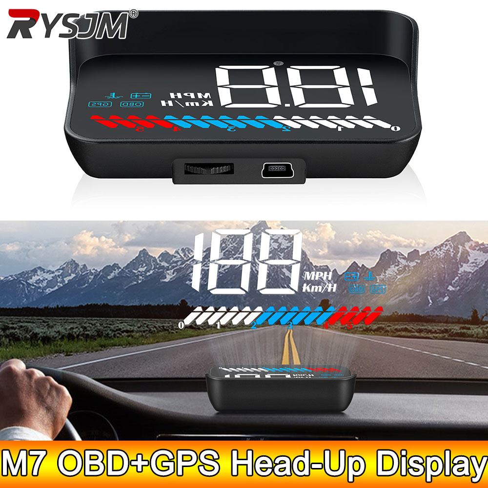 AD Head Up Display M7 OBD GPS  - Car Hud Head Up Display Gps ulasan dan harga