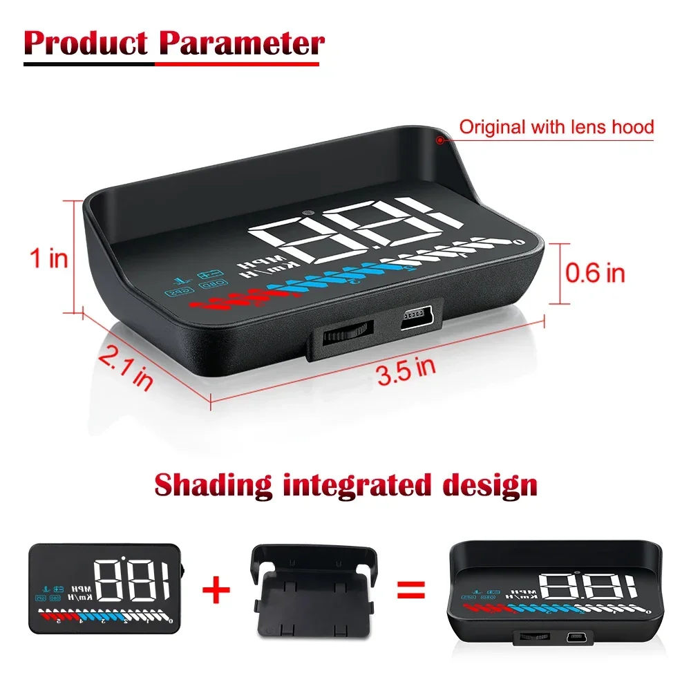 AD Head Up Display M7 OBD GPS  - Car Hud Head Up Display Gps ulasan dan harga