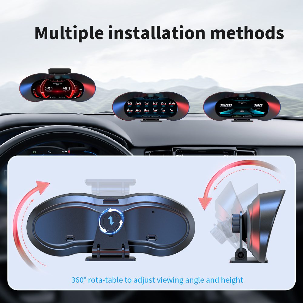 2025 New Model HUD P5 Speedome - Hud Obd2 Multi Function Alarm ulasan dan harga