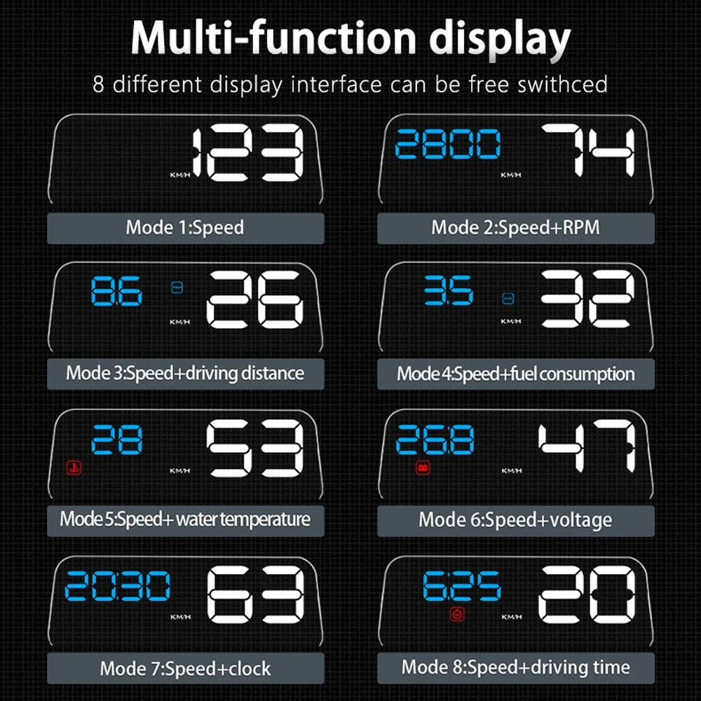 NEW C500 OBD2 HUD Car Head Up  - Obd2 Hud Speedometer Projector ulasan dan harga
