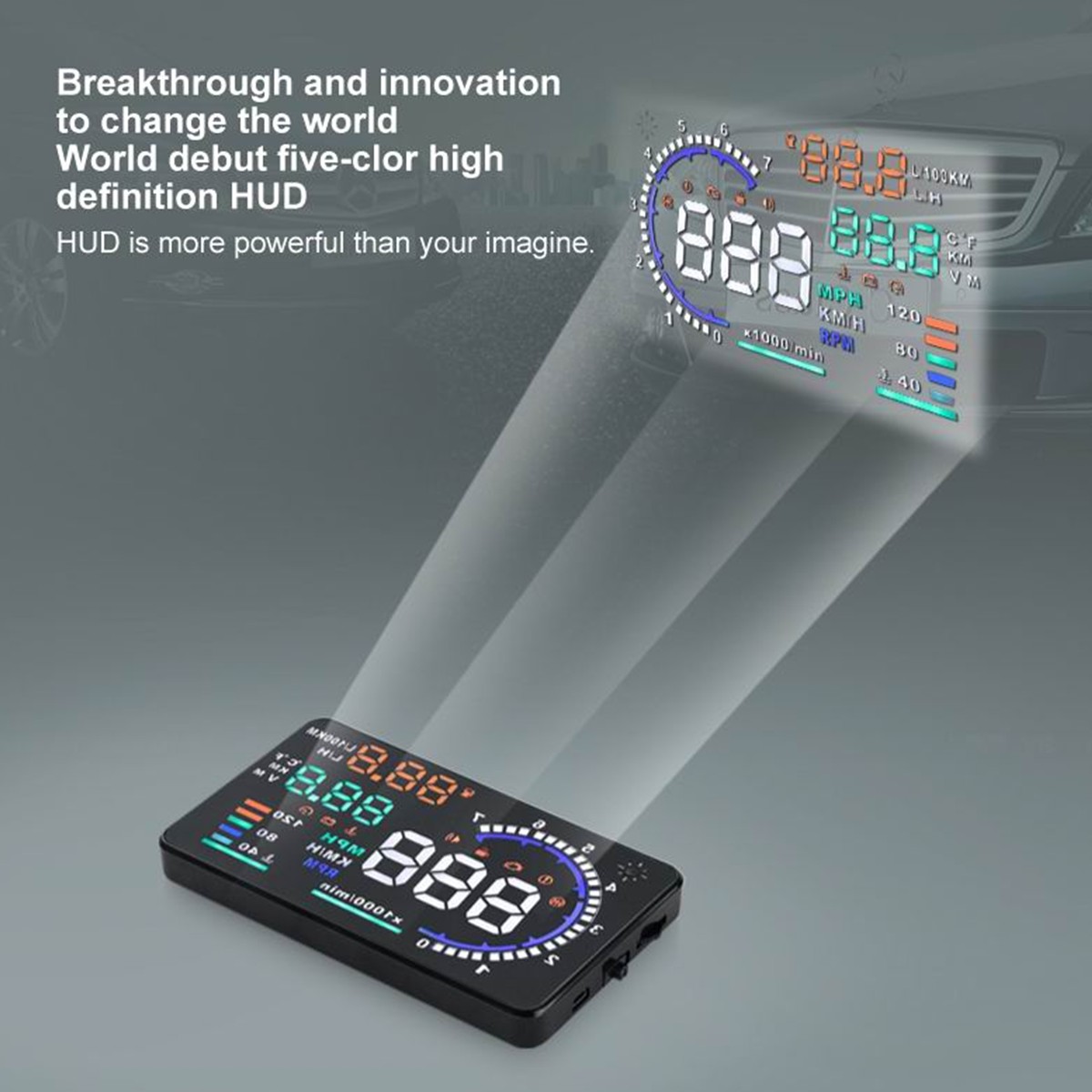 OBD2 HUD Car Head Up Display A - Obd2 Hud Speedometer Projector ulasan dan harga