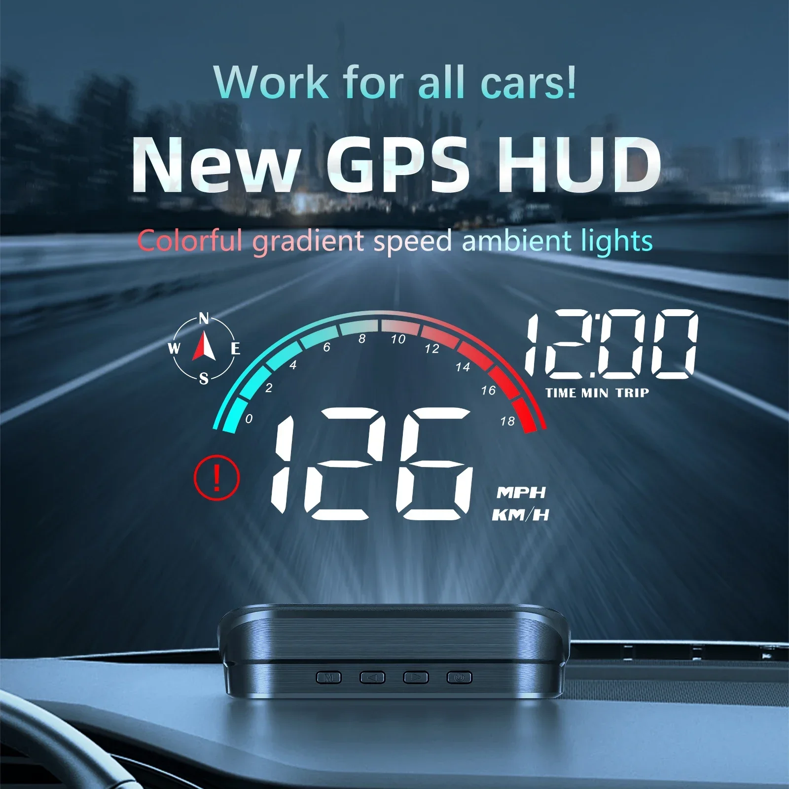 M22 A8 M8 Car HUD Speedometer  - Car Hud Head Up Display Gps ulasan dan harga
