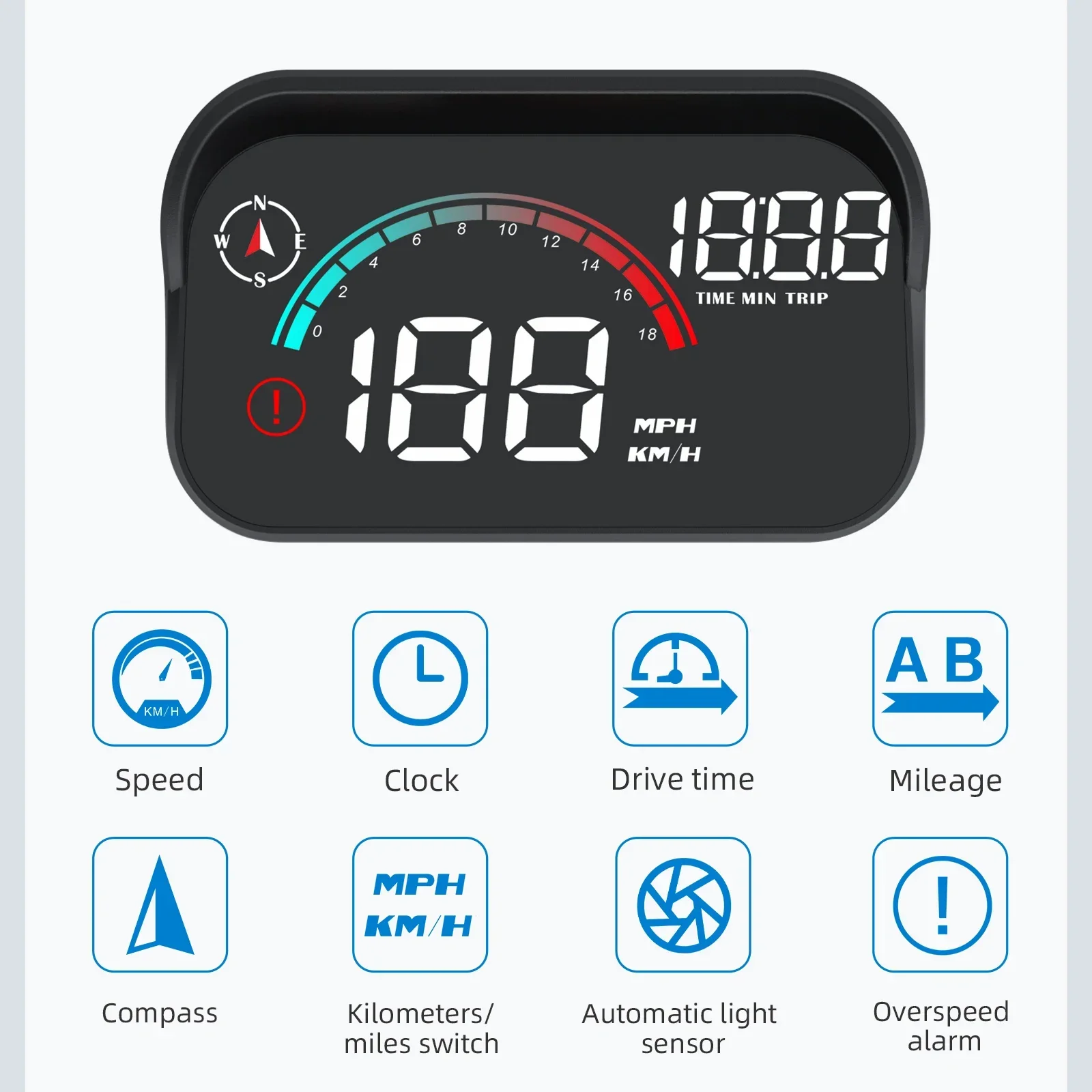 M22 A8 M8 Car HUD Speedometer  - Car Hud Head Up Display Gps ulasan dan harga