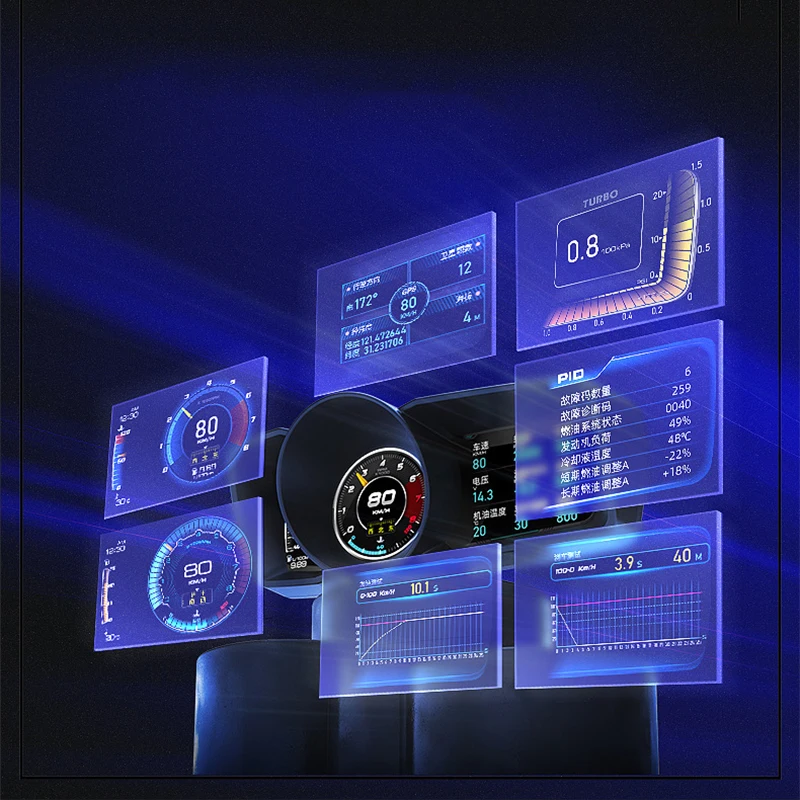 A600 Car HUD Multi-Function Da - Hud Obd2 Multi Function Alarm ulasan dan harga