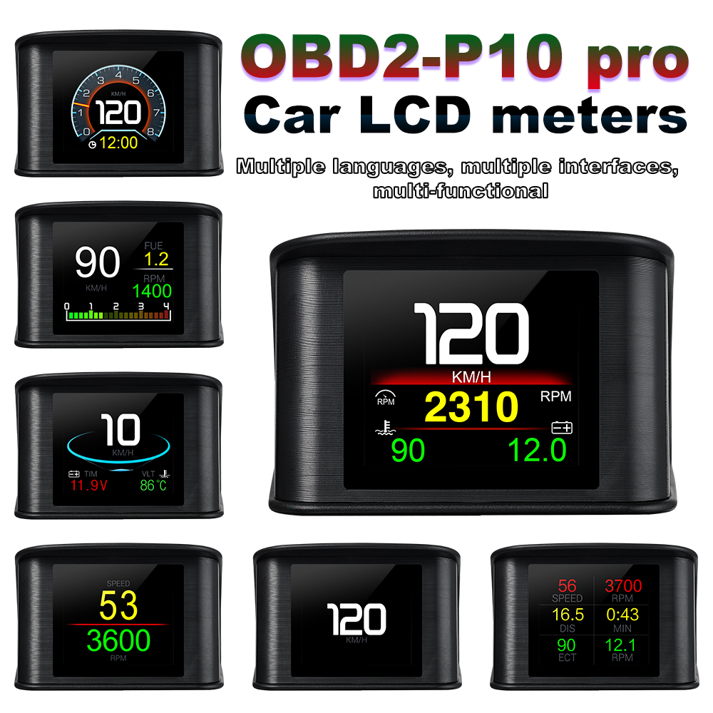 HD P10-PRO OBD2 HUD Car Head U - Obd2 Hud Speedometer Projector ulasan dan harga