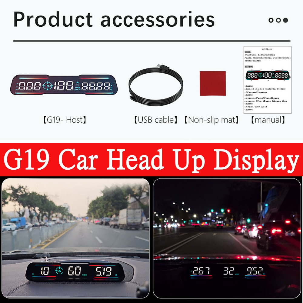 HD G19 Automotive GPS HUD Head - Car Hud Head Up Display Gps ulasan dan harga