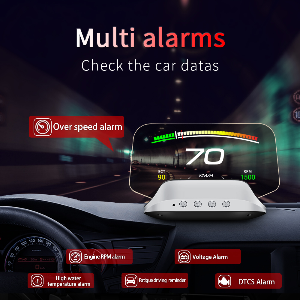 C3 Navigation GPS+OBD2 HUD Car - Car Hud Head Up Display Gps ulasan dan harga