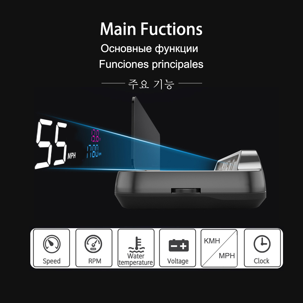 Vjoycar 2023 Update Auto-Lift  - Car Heads Up Display Navigation ulasan dan harga