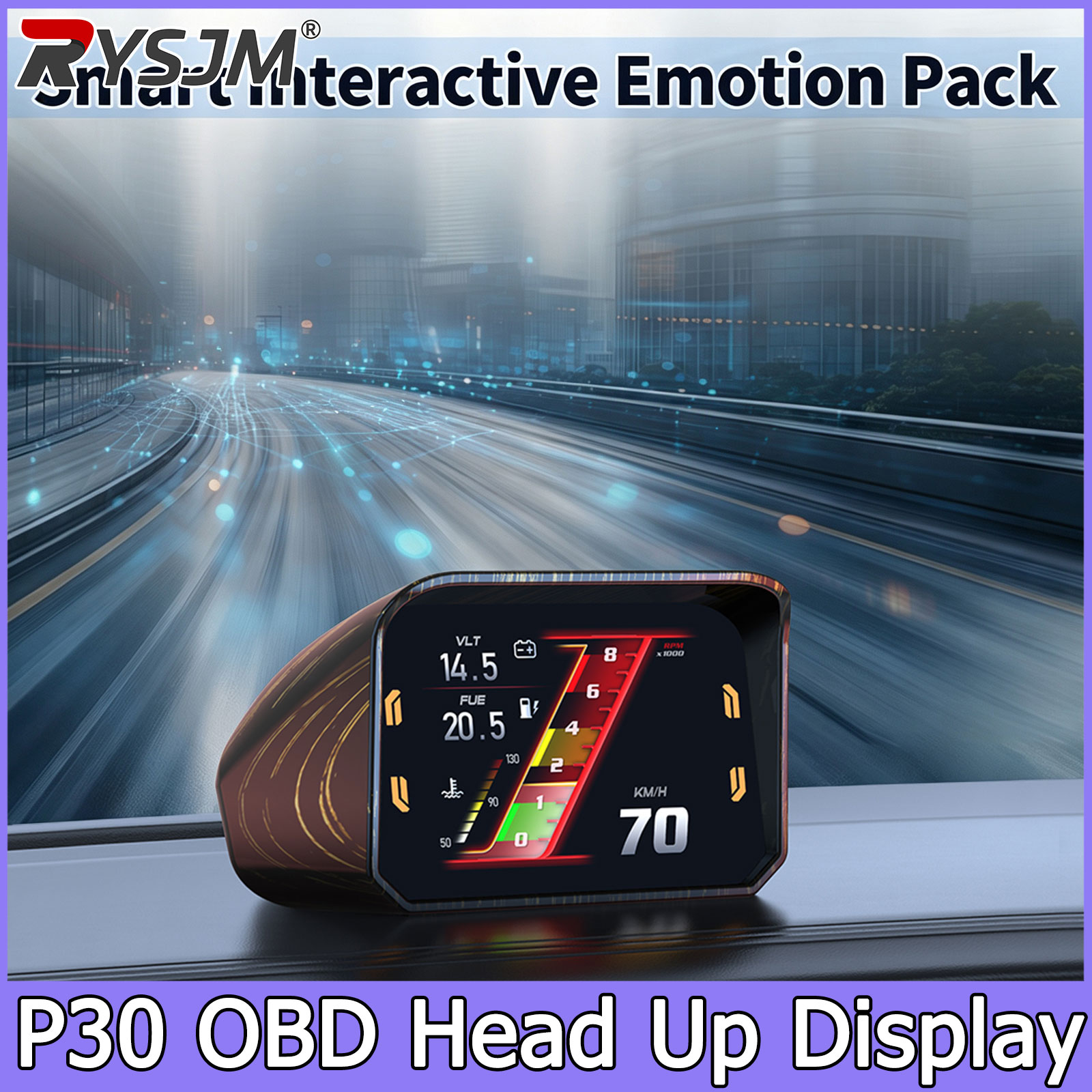 P30 Speedometer RPM Meter HUD  - Obd2 Hud Speedometer Projector ulasan dan harga