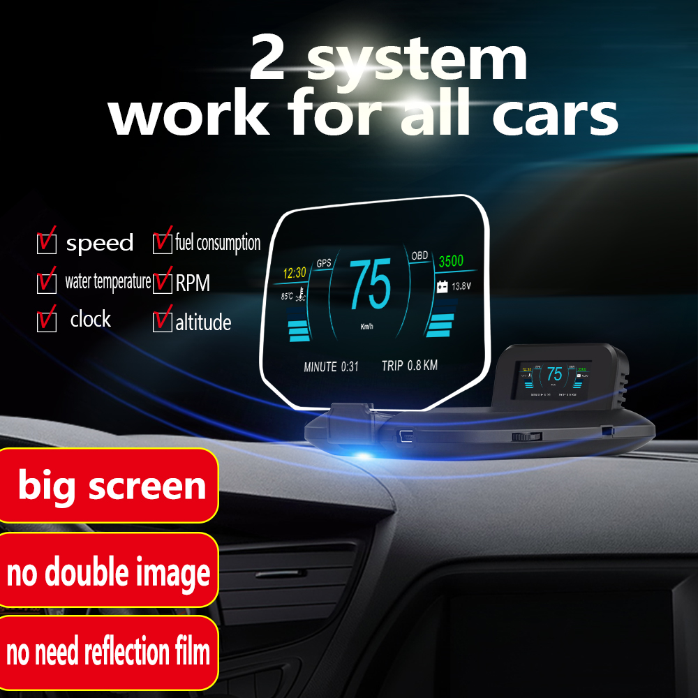 AD C1 Head Up Display Car HUD  - Car Heads Up Display Navigation ulasan dan harga