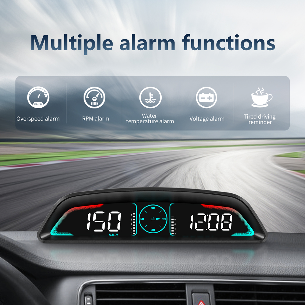 B3 OBD2 HUD Multifunctional Di - Hud Obd2 Multi Function Alarm ulasan dan harga