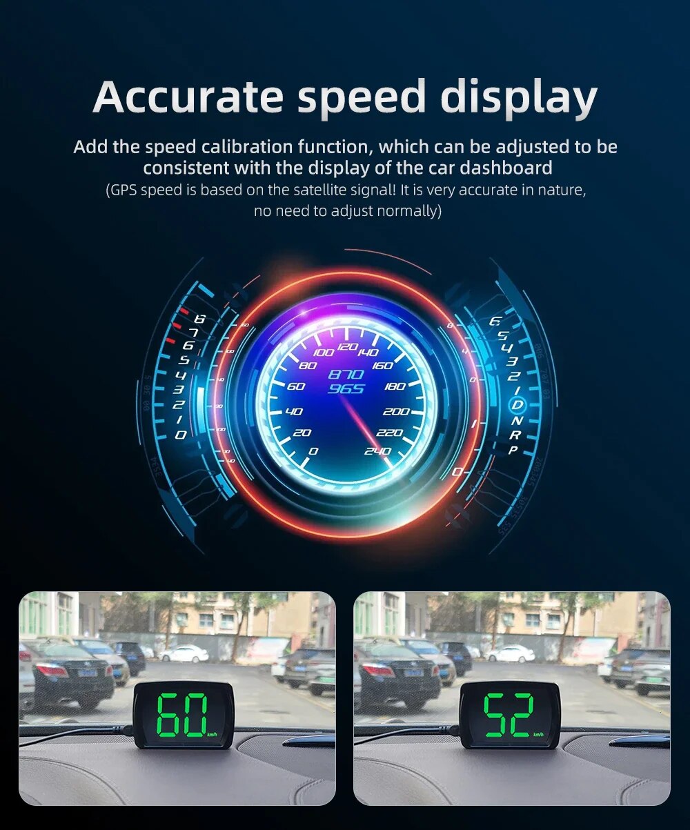 Digital GPS Speedometer HUD Y0 - Hud Speedometer Digital Universal ulasan dan harga
