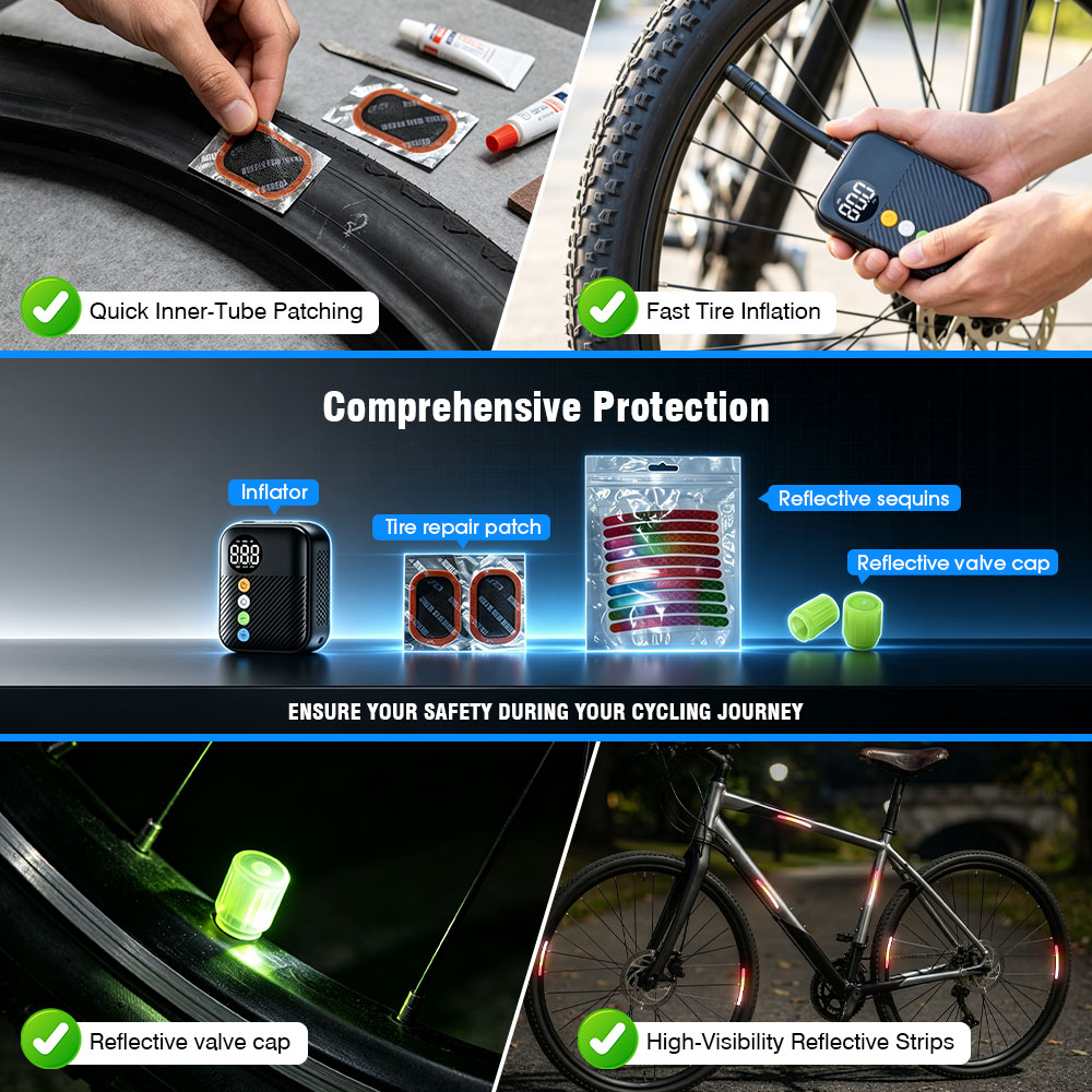 CARSUN Mini Bike Pump Cordless - Hud Display With Tire Pressure ulasan dan harga