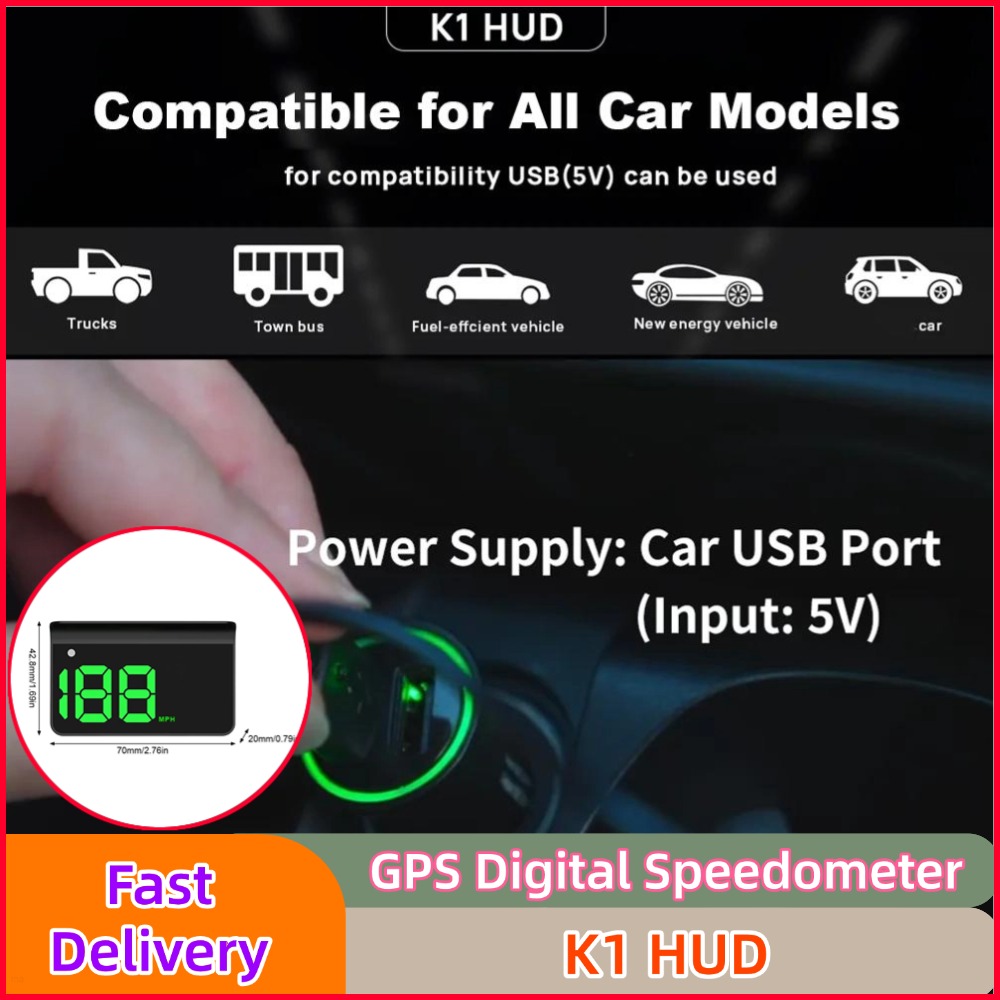 K1 HUD Head-up Display Car GPS - Car Hud Head Up Display Gps ulasan dan harga