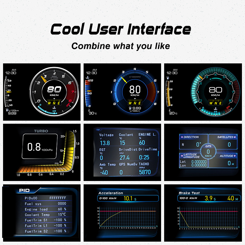 Newest Car Universal HUD OBD2+ - Hud Obd2 Multi Function Alarm ulasan dan harga
