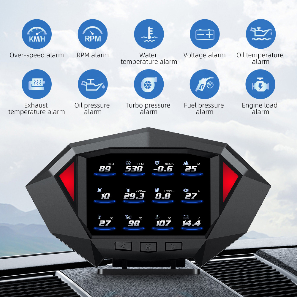 Car HUD P1 OBD2 Head Up Displa - Obd2 Hud Speedometer Projector ulasan dan harga